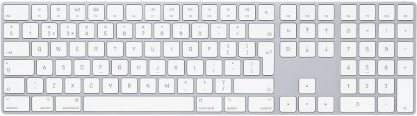 Apple Magic Keyboard With Numeric Keypad White